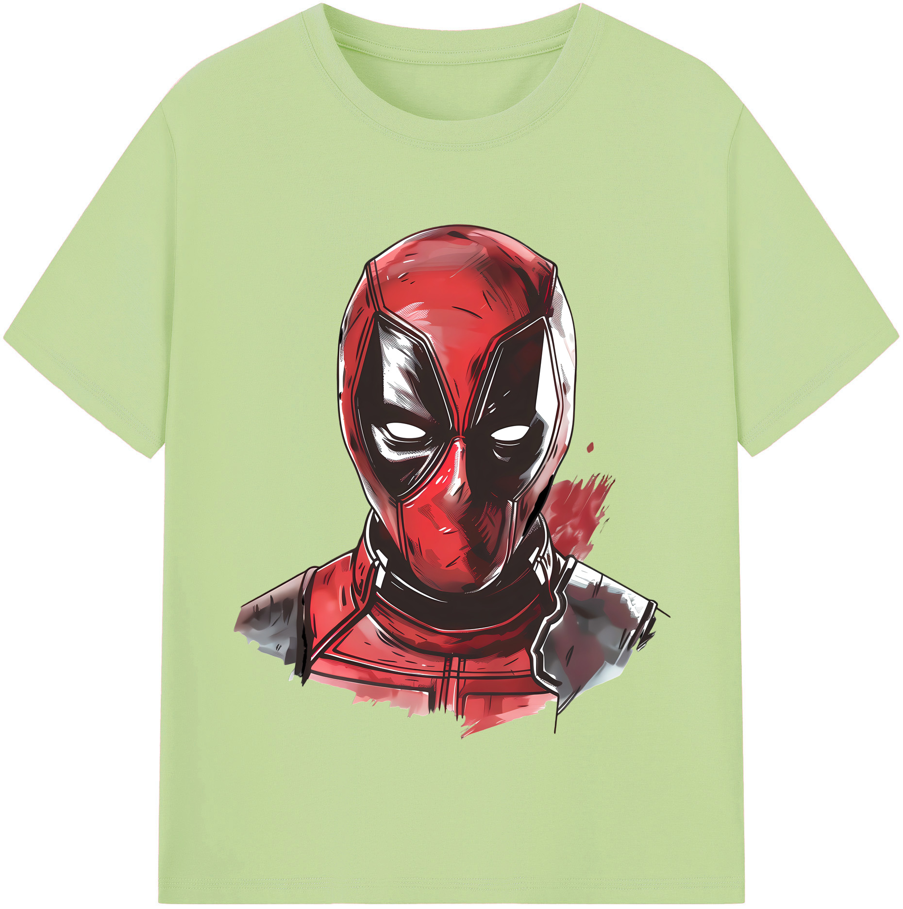 （画像用） Deadpool デッドプール 綿100％半袖Tシャツ（フロントプリント）